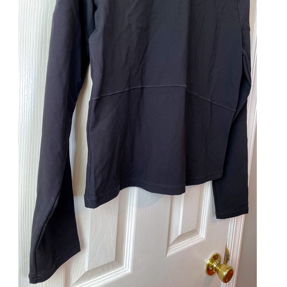 FLX Full Zip Jacket Women's Medium Black Stretch Travel Leisure Mock Neck New - Picture 12 of 12